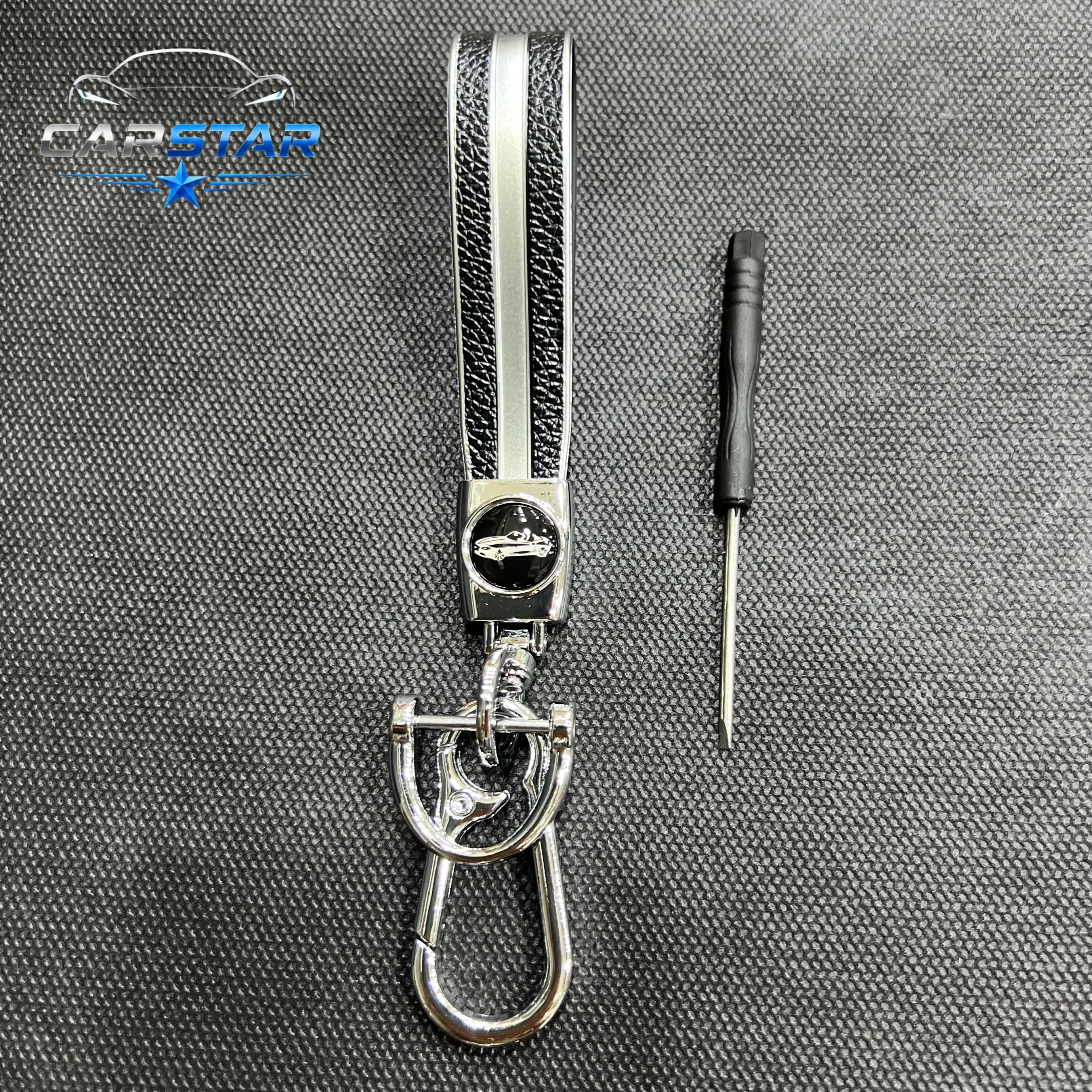 سر کلیدی ( جا کلیدی ) طرح چرمی رنگ مشکی